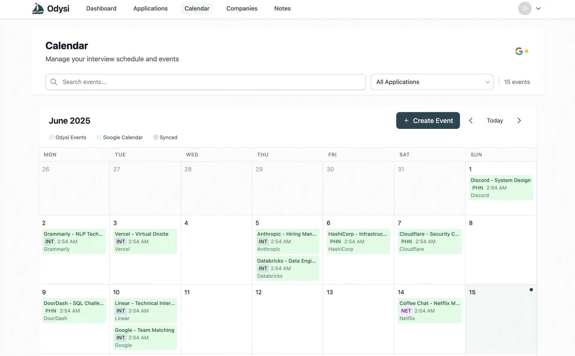 Milestone Navigation Calendar